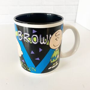 Vintage Accents Peanuts Charlie Brown Ceramic Coffee Mug 1994